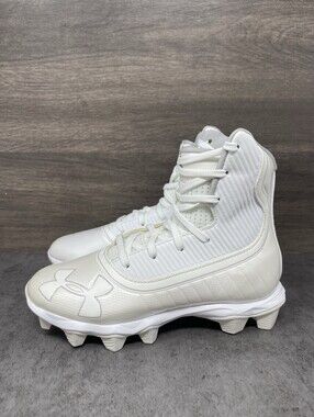 Under Armour Highlight RM Football Cleats Kids Size 1.5 Youth White 3021201-100